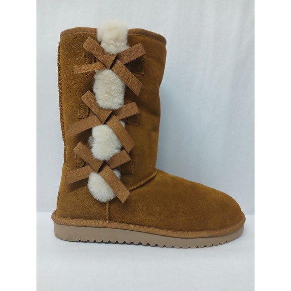 Koolaburra by UGG Womens Victoria Tall Winter Boot 1015875 Chestnut Brown Sz 10 - Picture 4 of 9